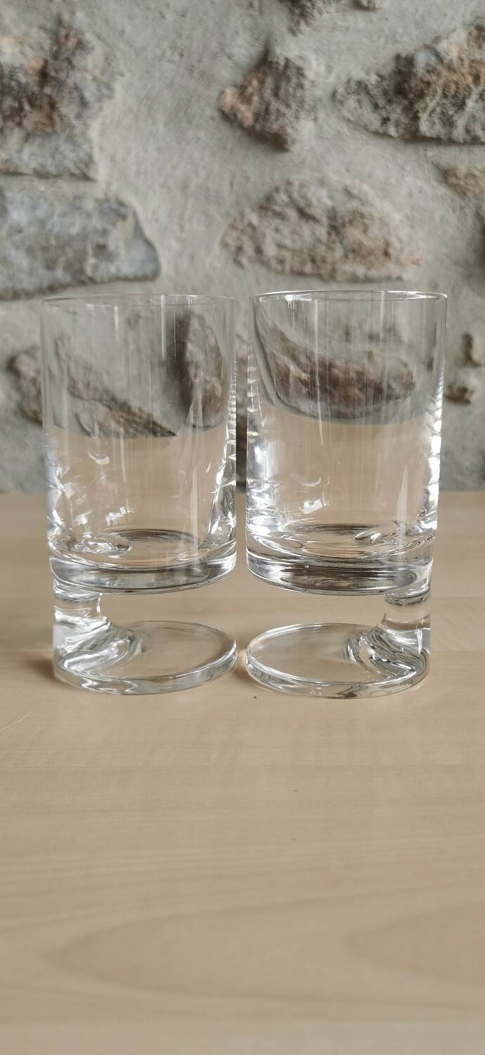 Pair of Smoke glass by Joe Colombo