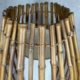 Living room lamp and rattan Italy 70s