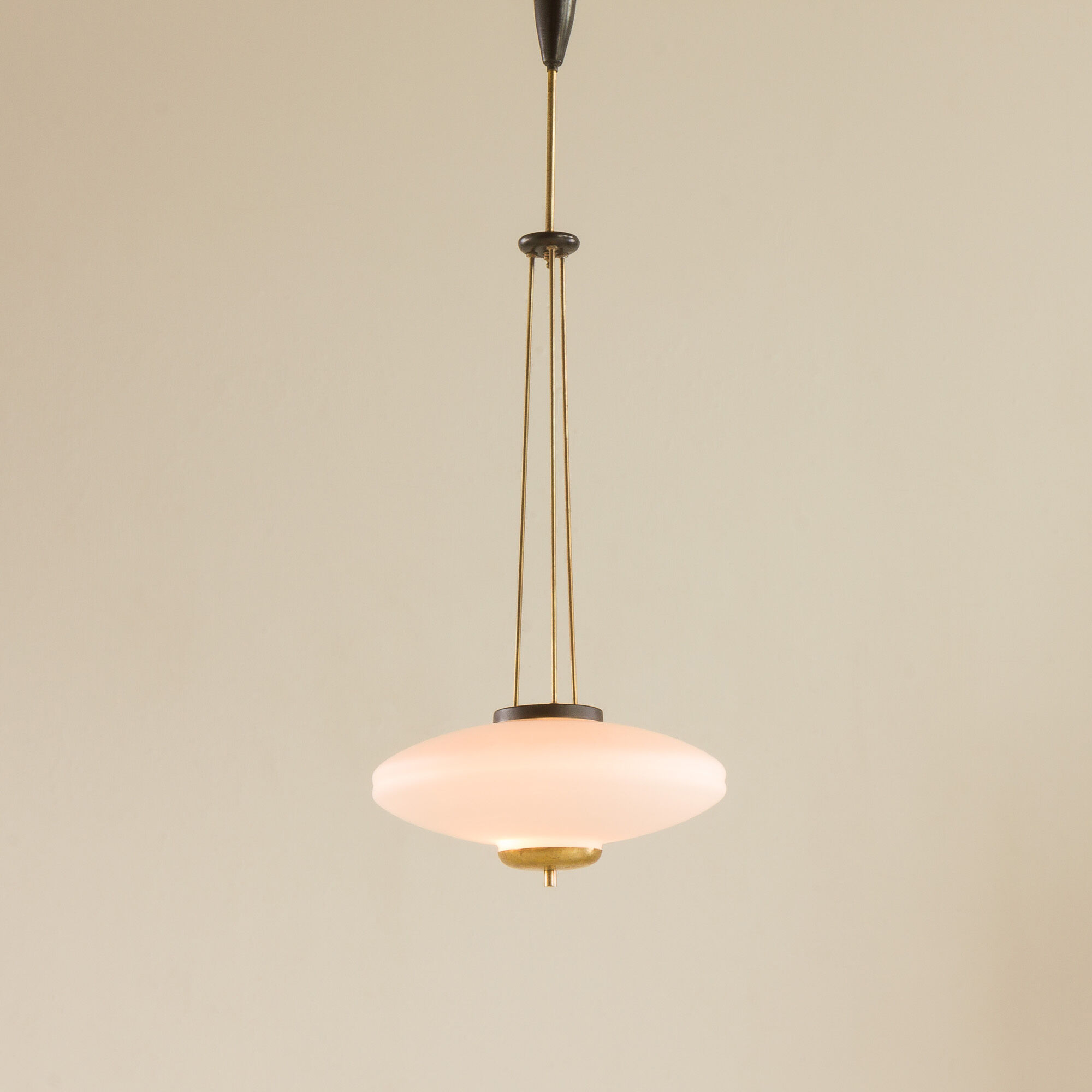Italian disc lamp in the style of Pietro Chiesa, 1960s