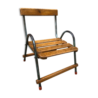 Wooden and metal children's chair 50