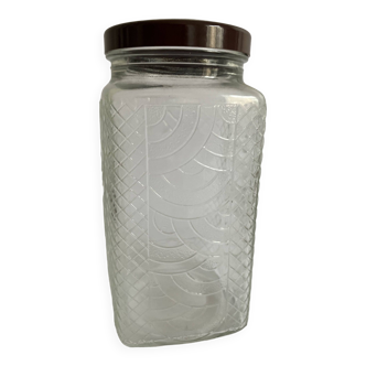Art-deco jar, bakelite lid (Large Format)