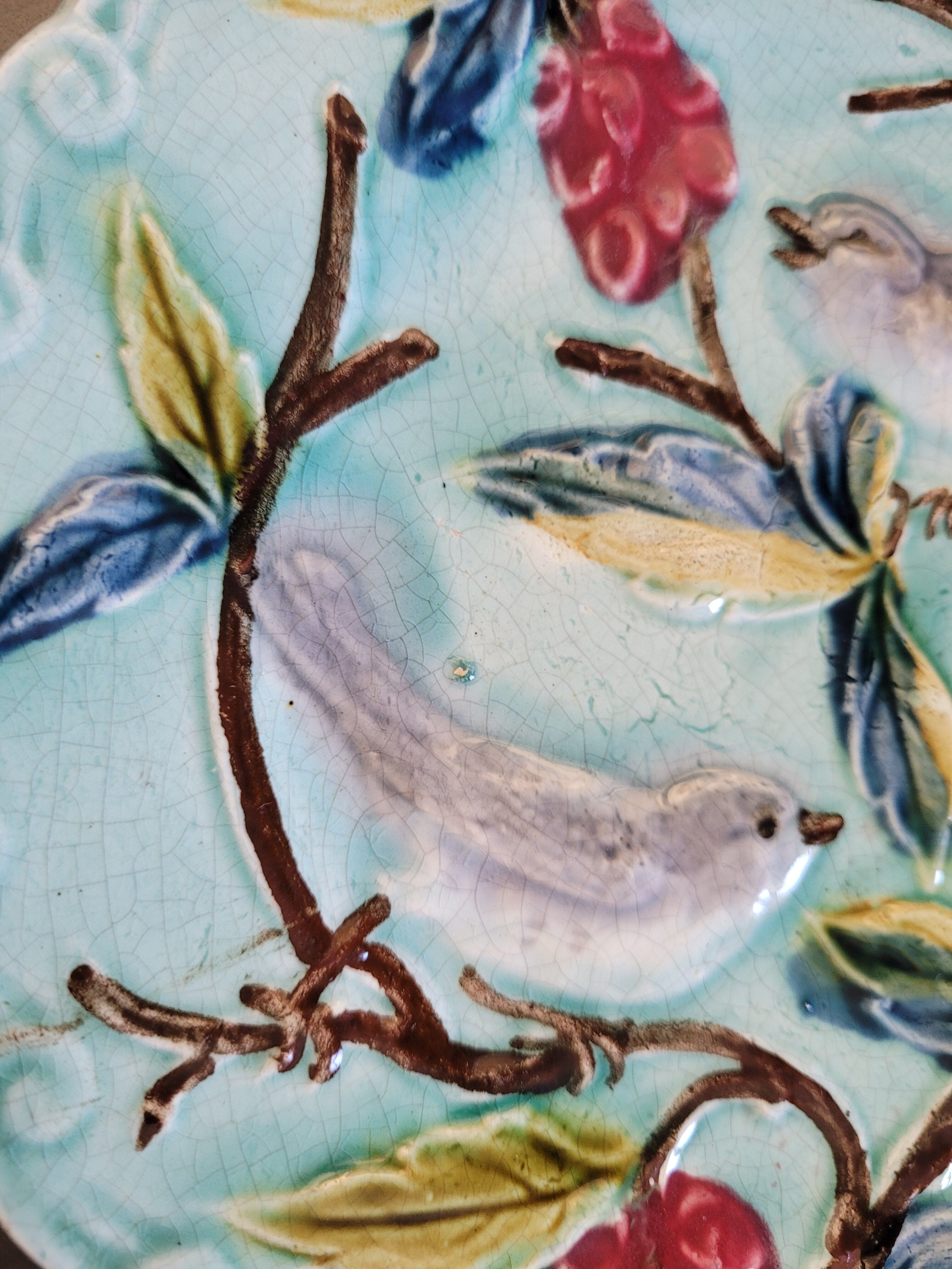 1970 dabbling dessert plate