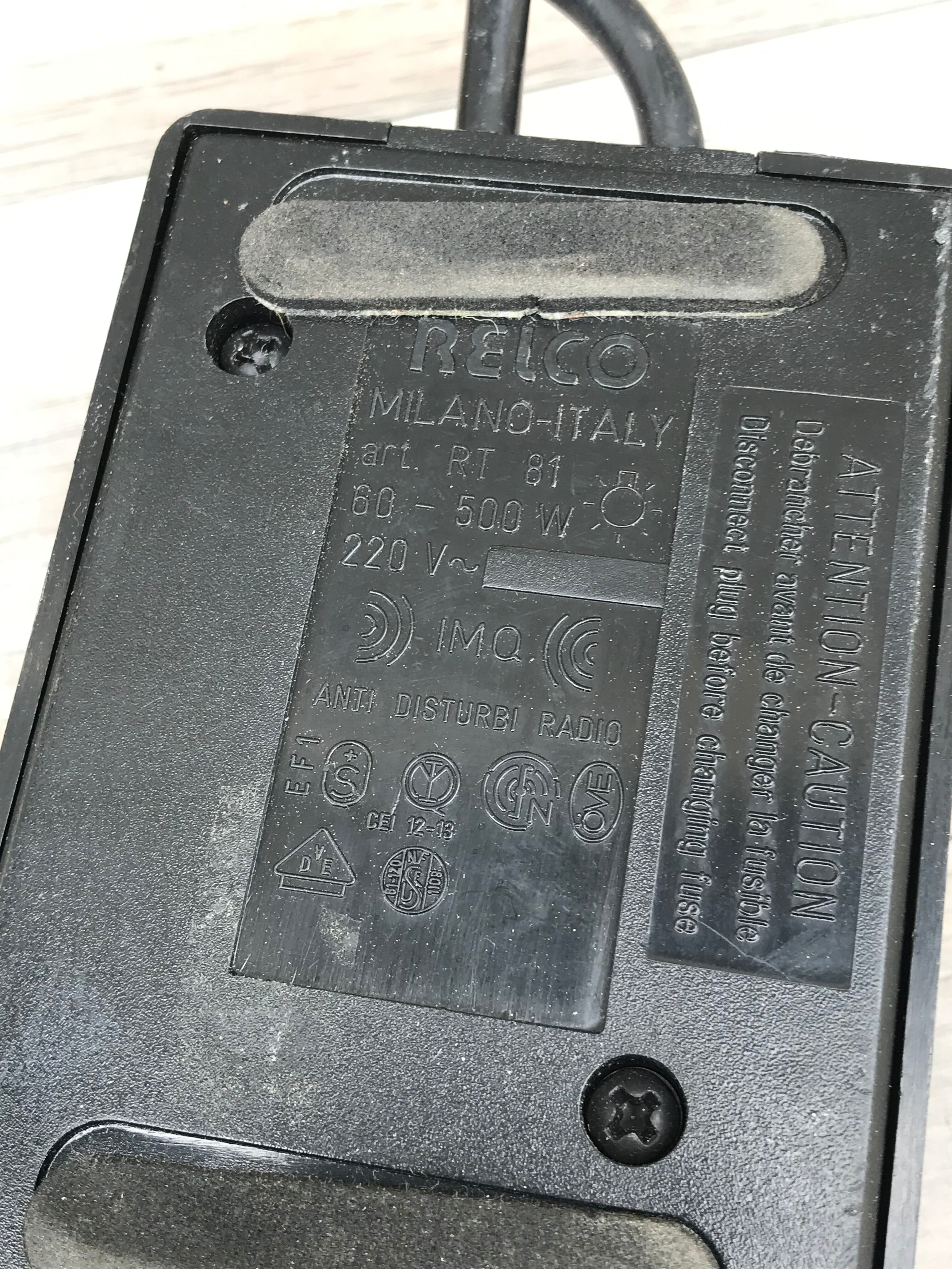 Halogen lamp relco Italy