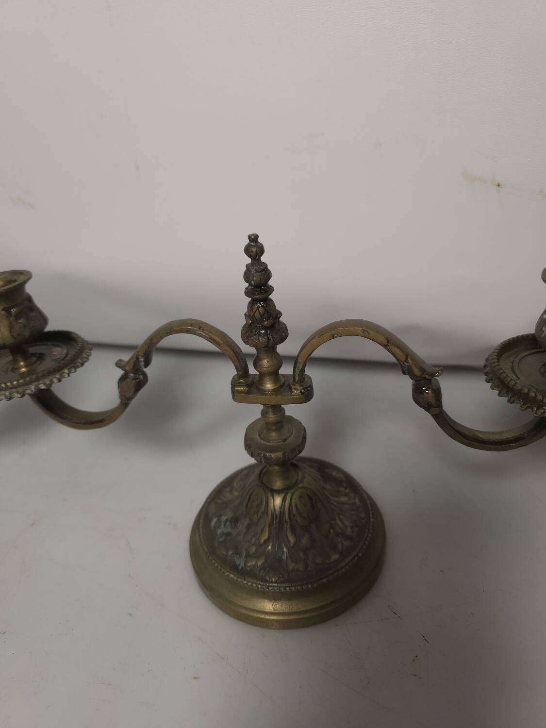 Pair of bronze candlesticks