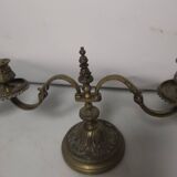 Pair of bronze candlesticks