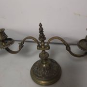 Pair of bronze candlesticks