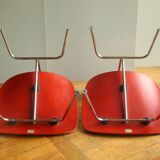 Paire de chauffeuses, Charles et Ray Eames, modèle LCM, édition Vitra