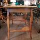 Art Nouveau-style flat desk in marquetry