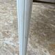Extendable wooden dining table, white legs, 16/18 covers