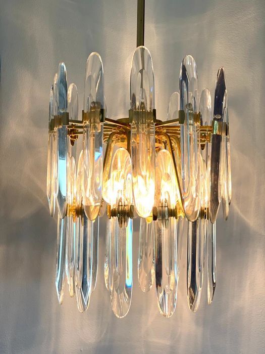 Brass chandelier from Sciolari