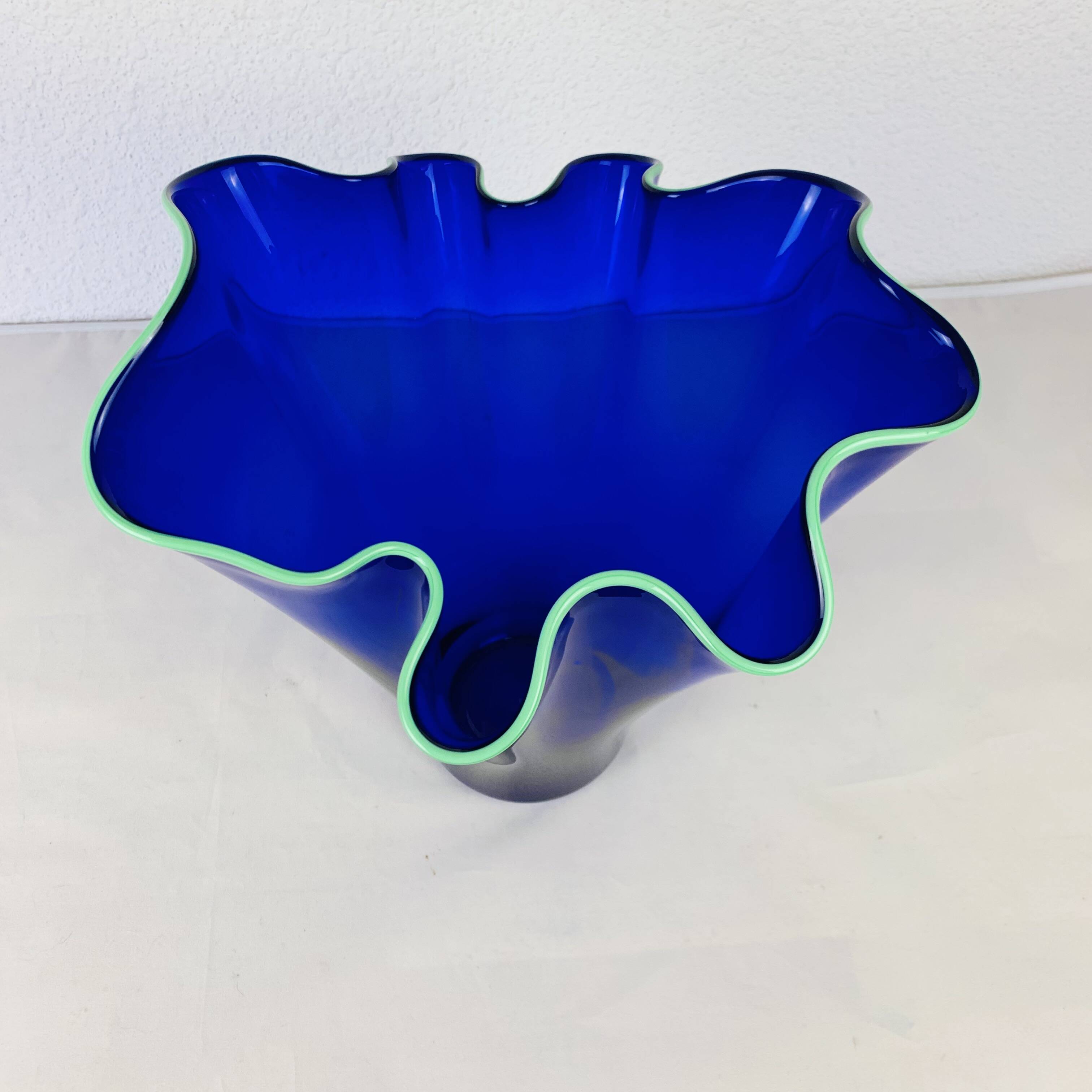 Murano glass handkerchief vase 32 cm