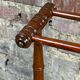 1900s bamboo style wooden towel rack