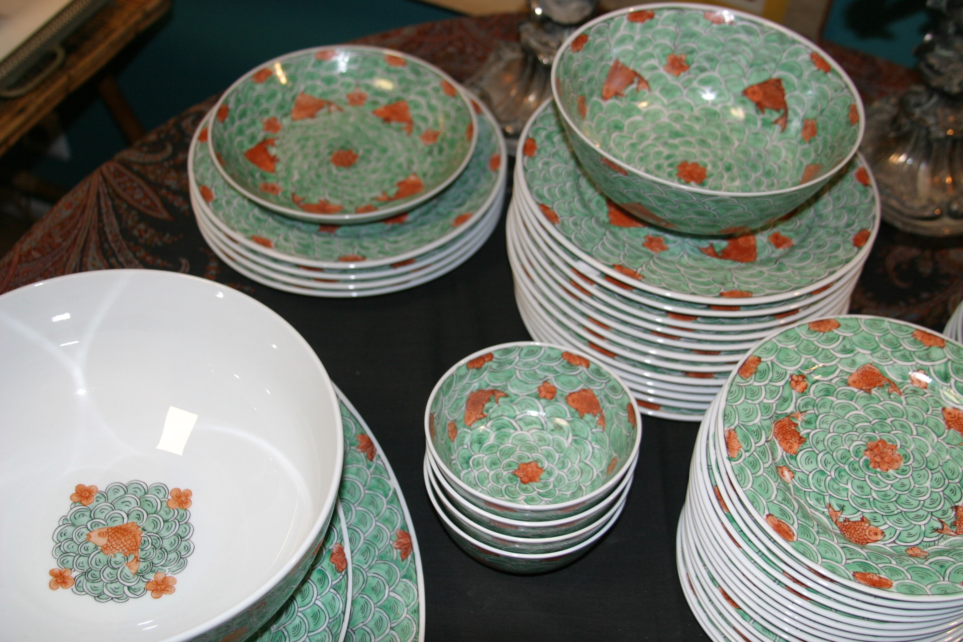 Asian-style porcelain dishes