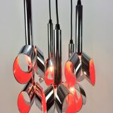 Suspension en métal chromé par Raak Amsterdam 1960 's