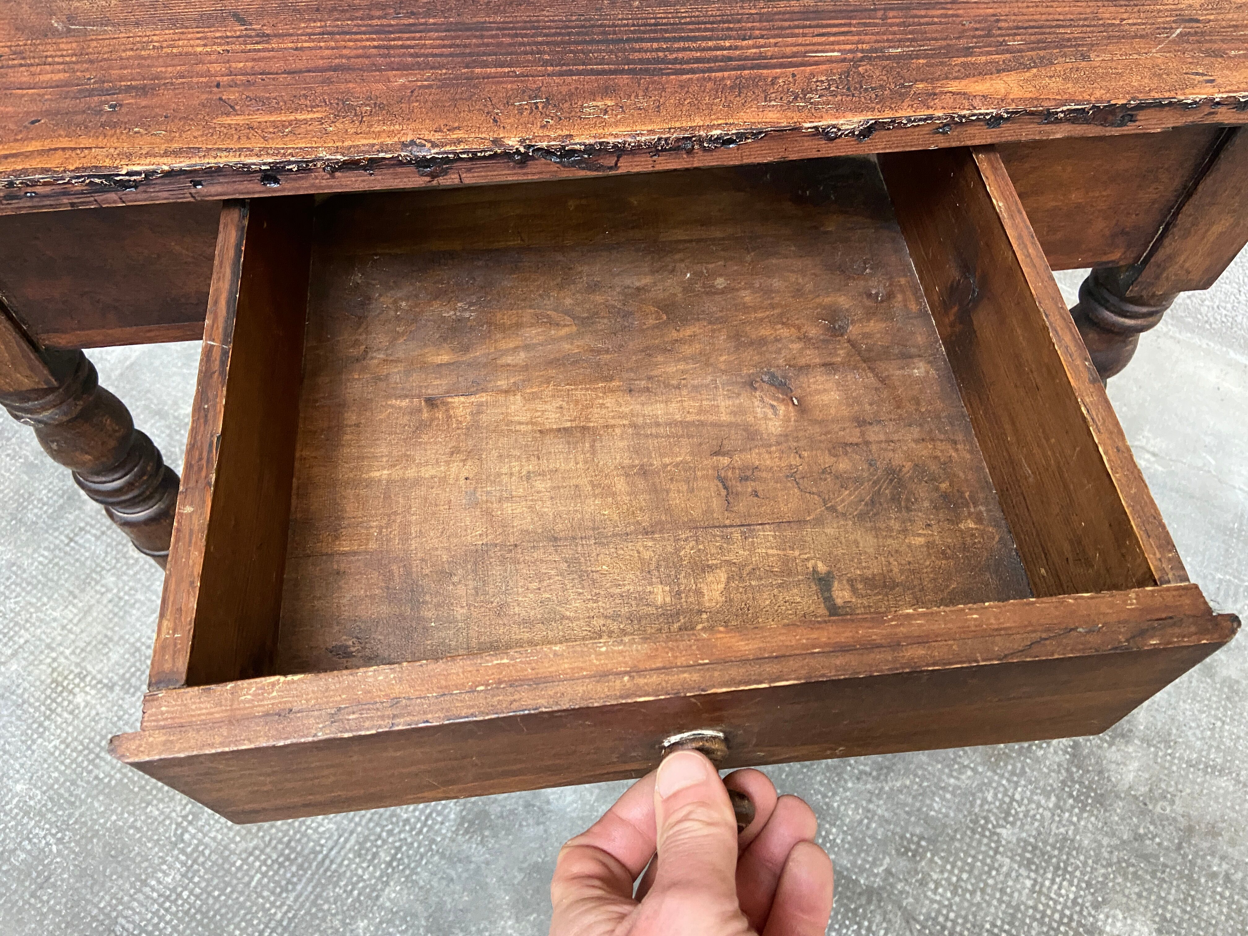 Small farmhouse table in fir 1930