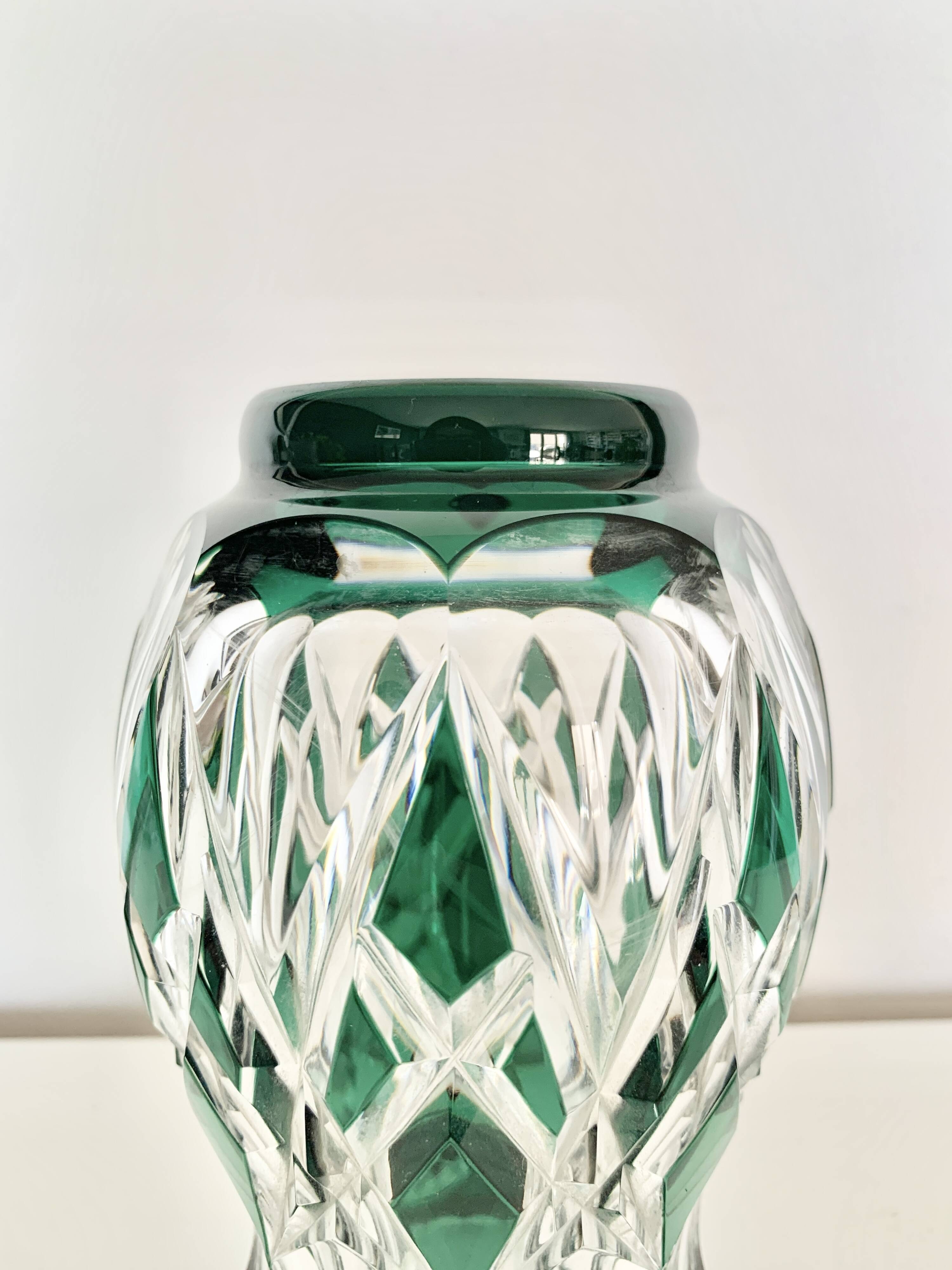 Val Saint-Lambert crystal vase
