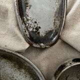 Oval bowl in glazed ceramic stoneware with sanded loir, C&T Robert 1970