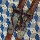 Vintage wooden skis 185 cm