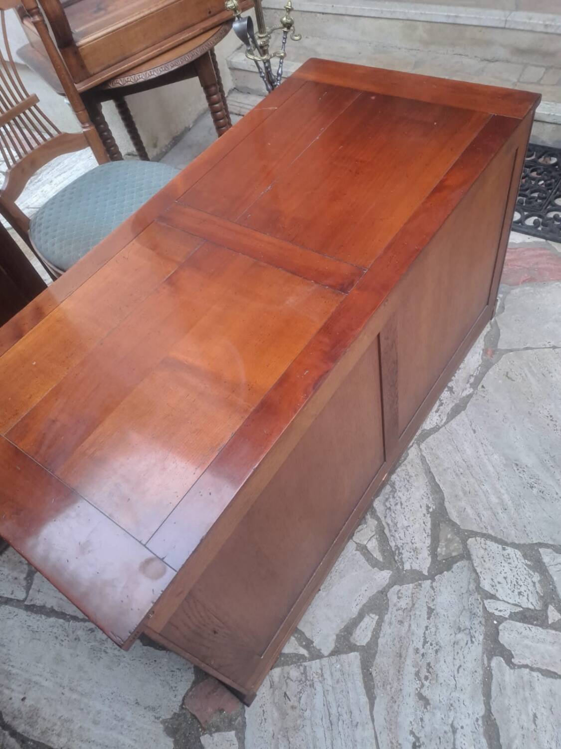 Commode Roche bobois en bois massif patine