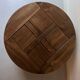 round coffee table in solid elm wood, Maison Regain 1980