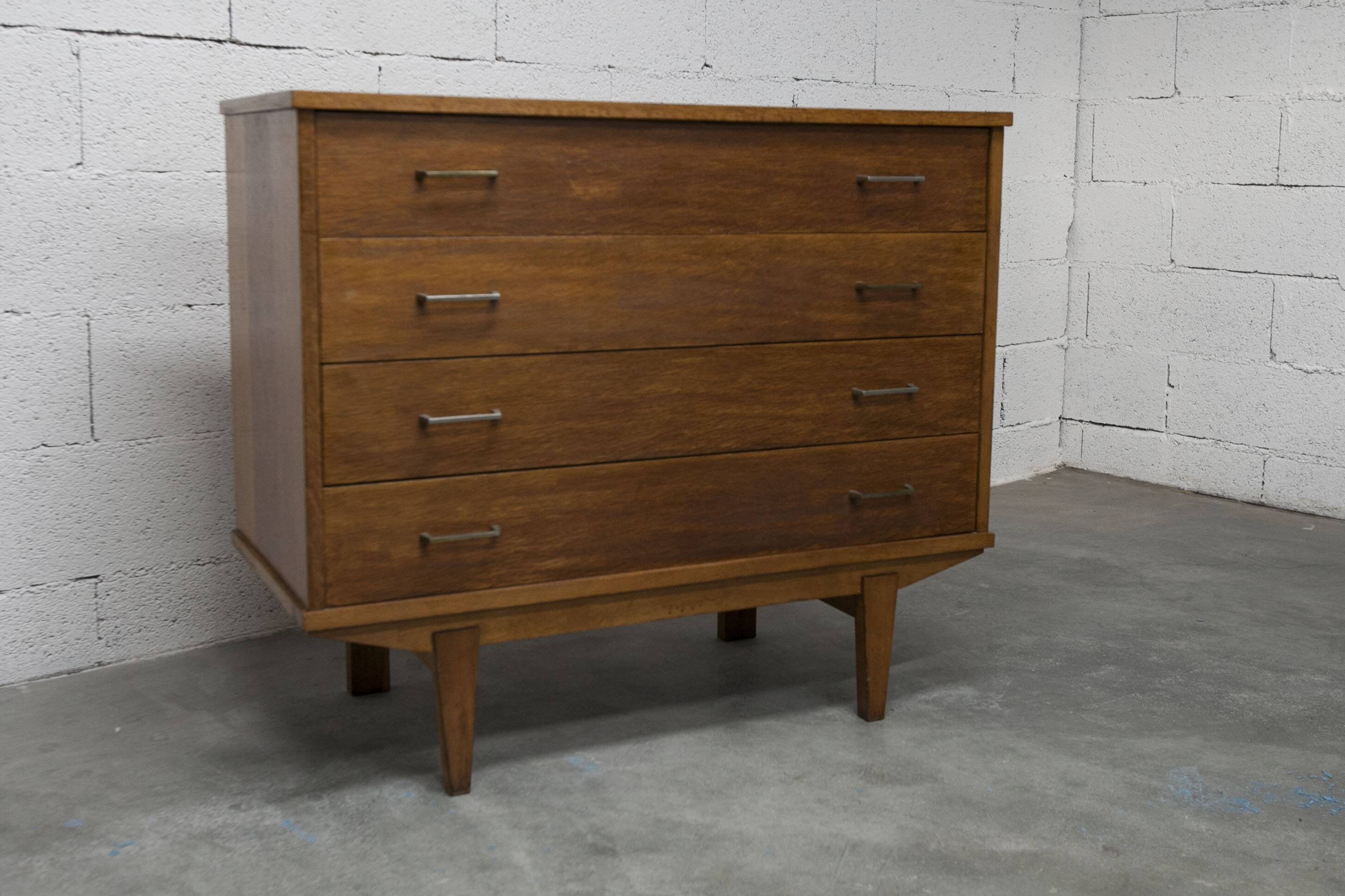 Commode scandinave 1960 4 tiroirs