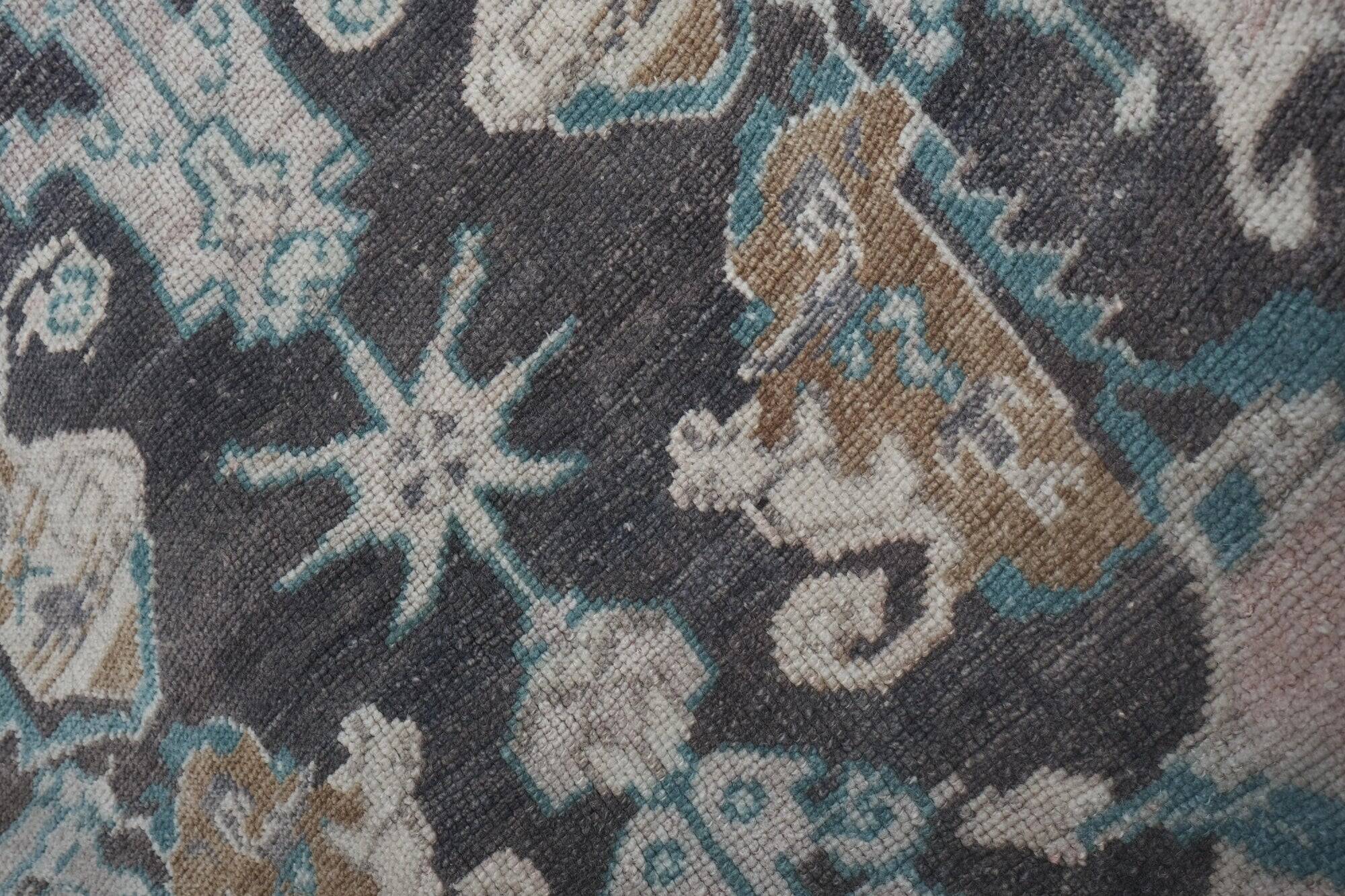 Vintage Turkish hallway rug 93x614 cm