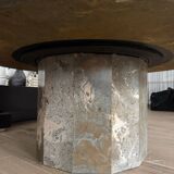 Fossil stone marble coffee table