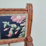 Fauteuil de style Louis Xvi ancien 1900s tissus Fleuris