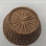 Set of 3 Vintage woven rattan baskets