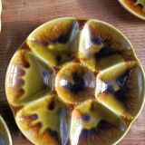 Set of 6 Gien oyster or shellfish plates