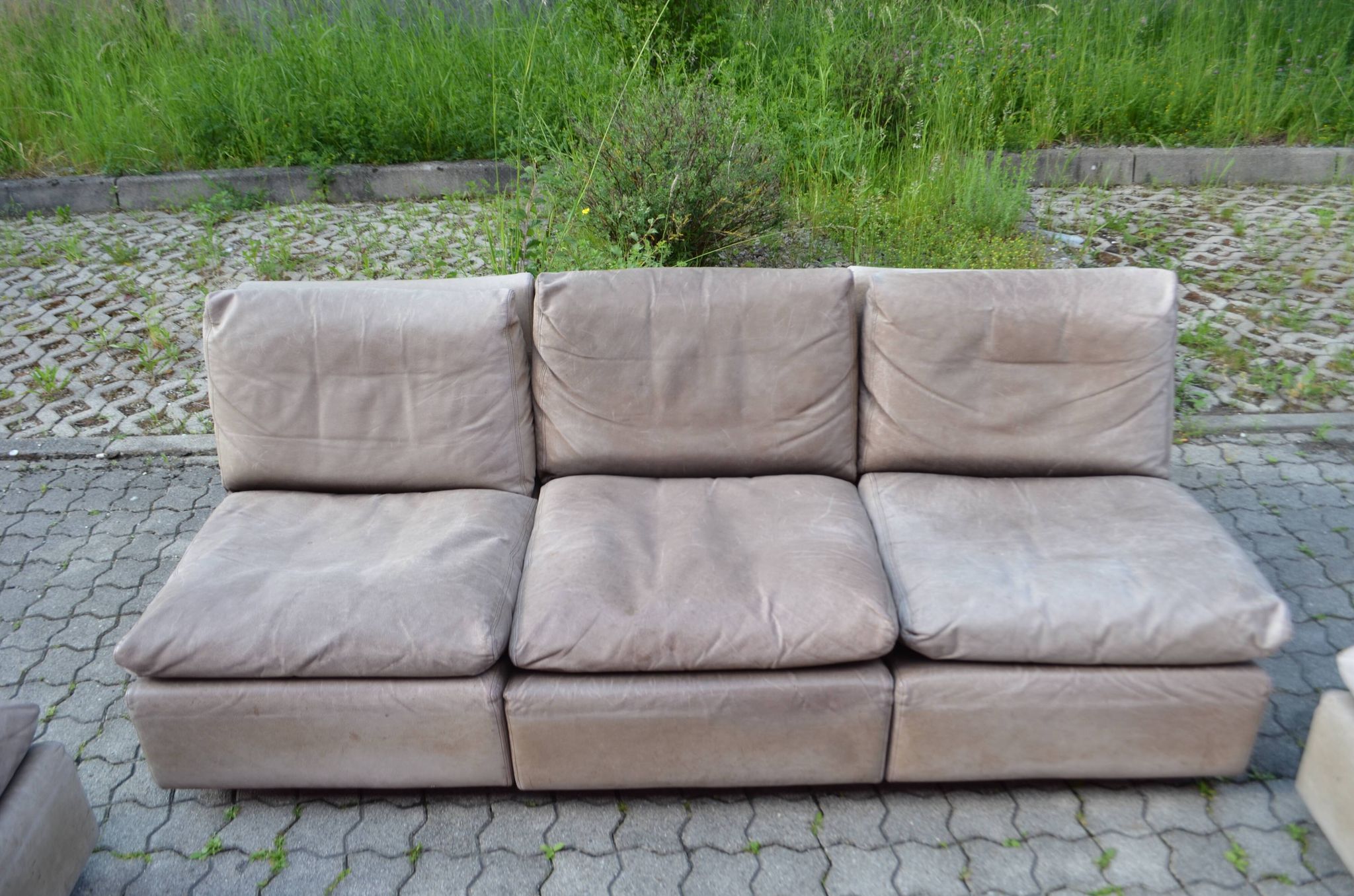 Canapé en cuir modulaire Walter Knoll
