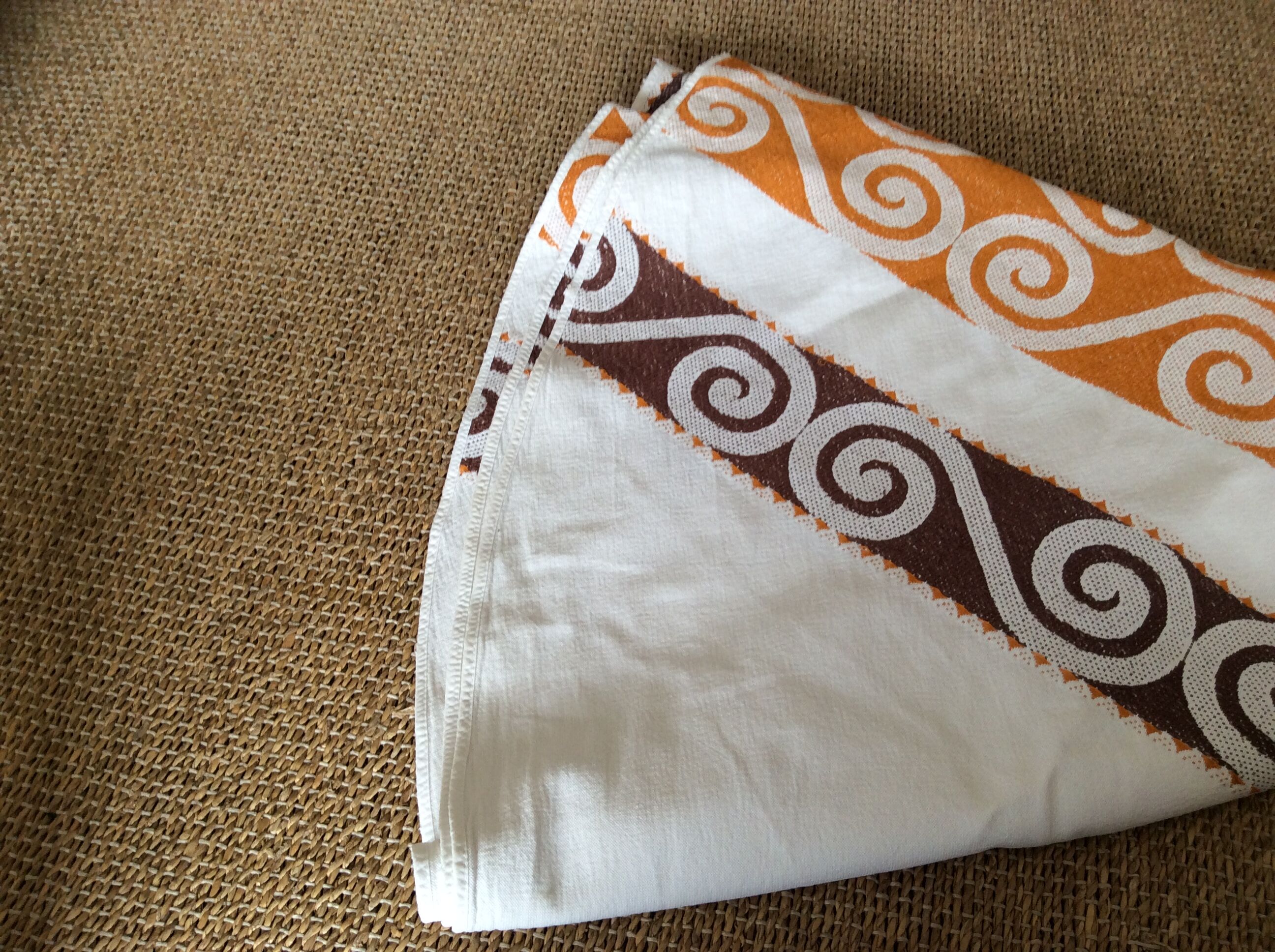 Vintage round tablecloth