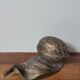 Ashtray walnut shape vintage Italian brass