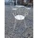 Salon de jardin en fer forgé 3 fauteuils + 1 table