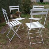 Four old garden chairs