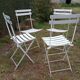 Quatre chaises de jardin anciennes