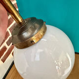 Vintage light fixture Opaline ceiling lamp