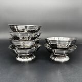 6 stainless steel dessert bowls
