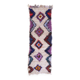 Vintage Bohemian Berber Rug - 194 x 64 cm