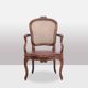 Pair of “cabriolet” armchairs in walnut and canework. Louis XV period. LS5209325