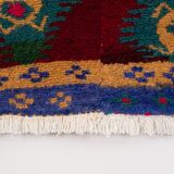 1970 Vintage Handmade Turkish Small Tulu Rug , 3'7'' x 4'4''