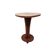 Round Beechwood Side Table With Carving, 1950s