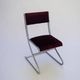 70s tubular chrome dining chair