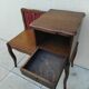Ancien meuble de téléphone vintage année 80 avec assise