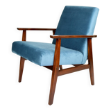 Fauteuil vintage Ocean Blue Fox, années 1970