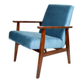 Fauteuil vintage Ocean Blue Fox, années 1970