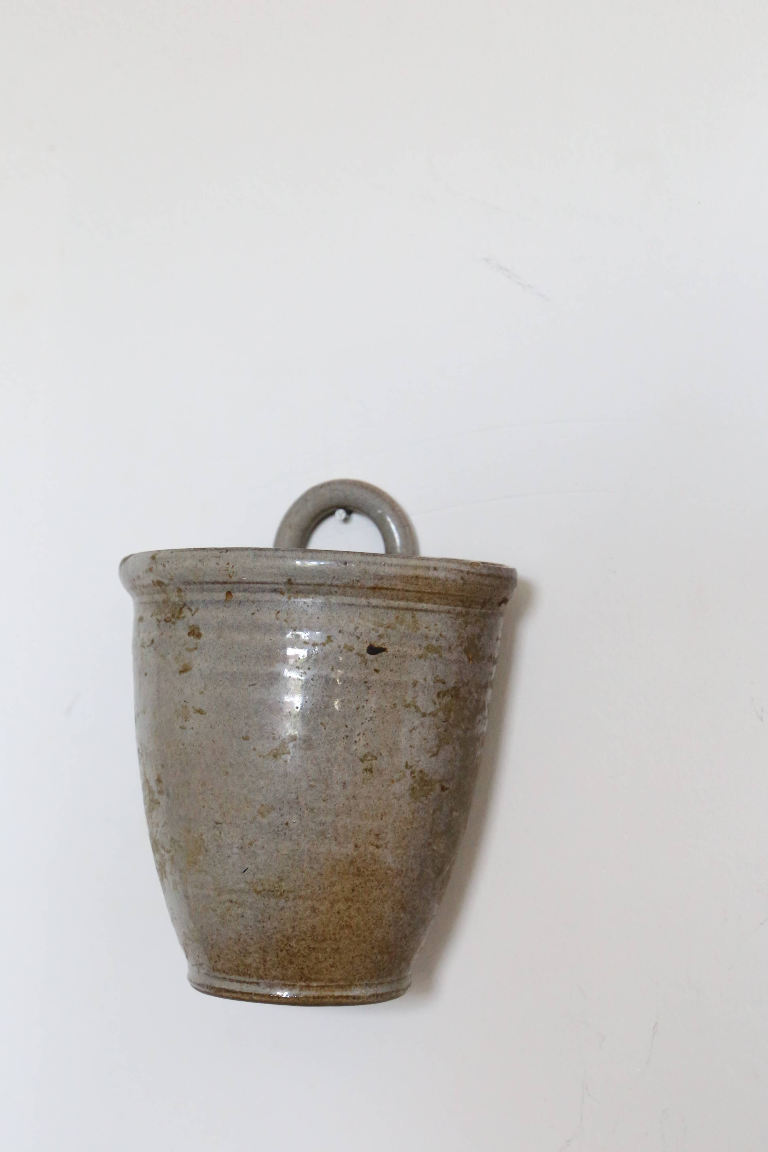 Wall pottery vase, vintage