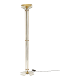 Brass and plexiglass floor lamp Hollywood regency 1970s