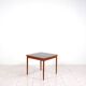 Rosewood / leather dining / gaming table by Poul Hundevad