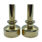 Pair of vintage Scandinavian candlesticks in brass L92 by Hans-Agne Jakobsson 1960.